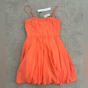 Mustard Seed Orange Mini Dress